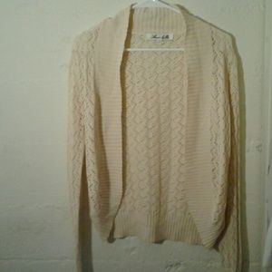 Annabella pink crochet carcigan